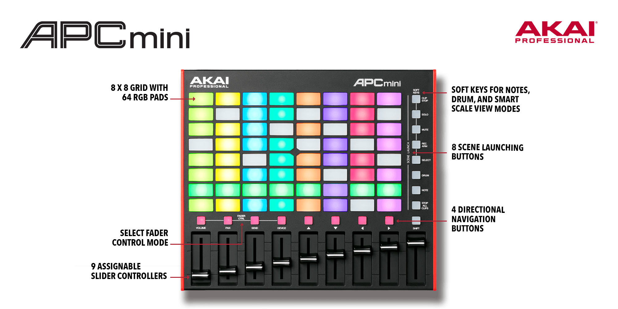 Akai Professional APC mini mk2 Compact Performance APC MINI 2