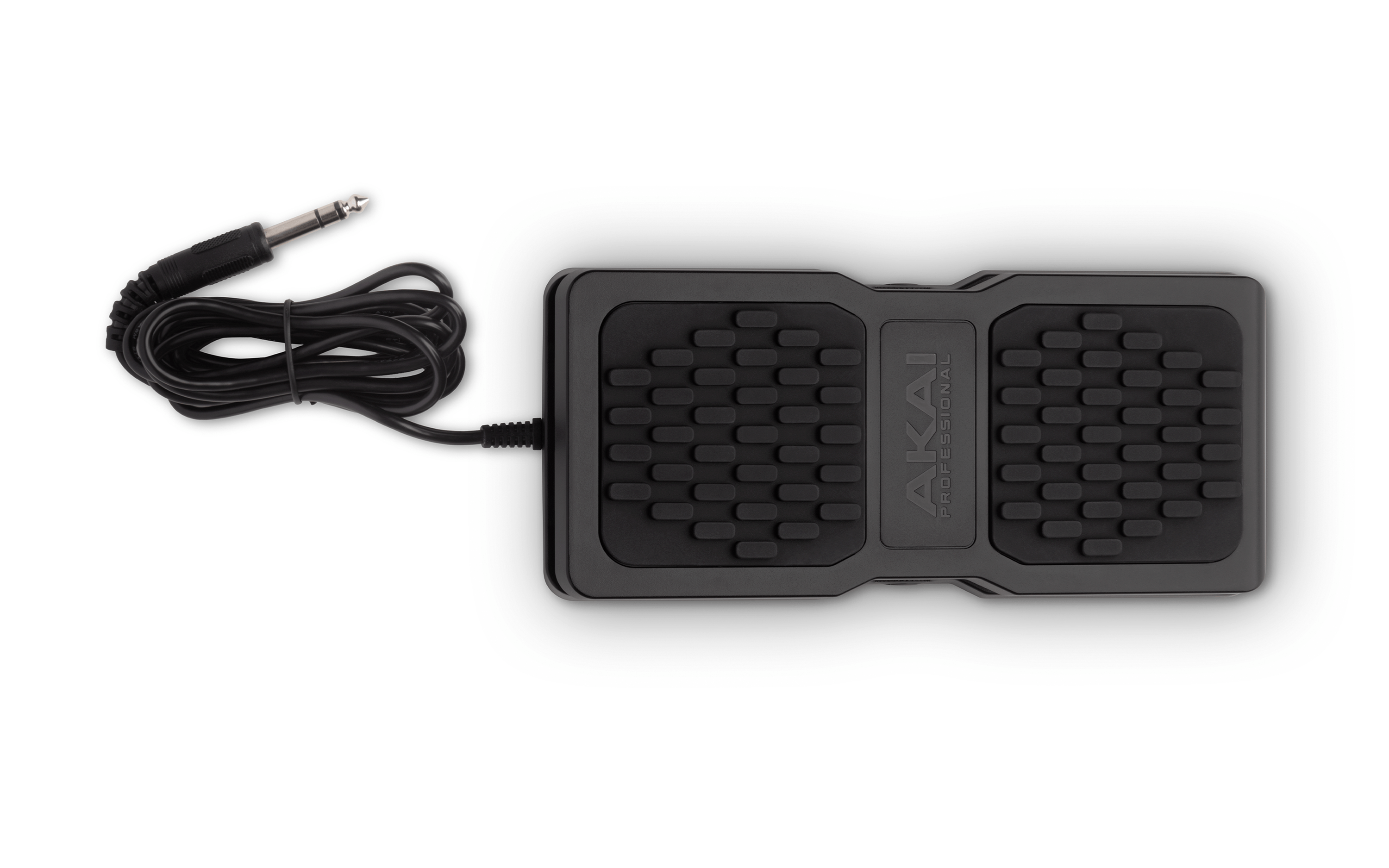 Top view of Akai Expression Pedal with cable