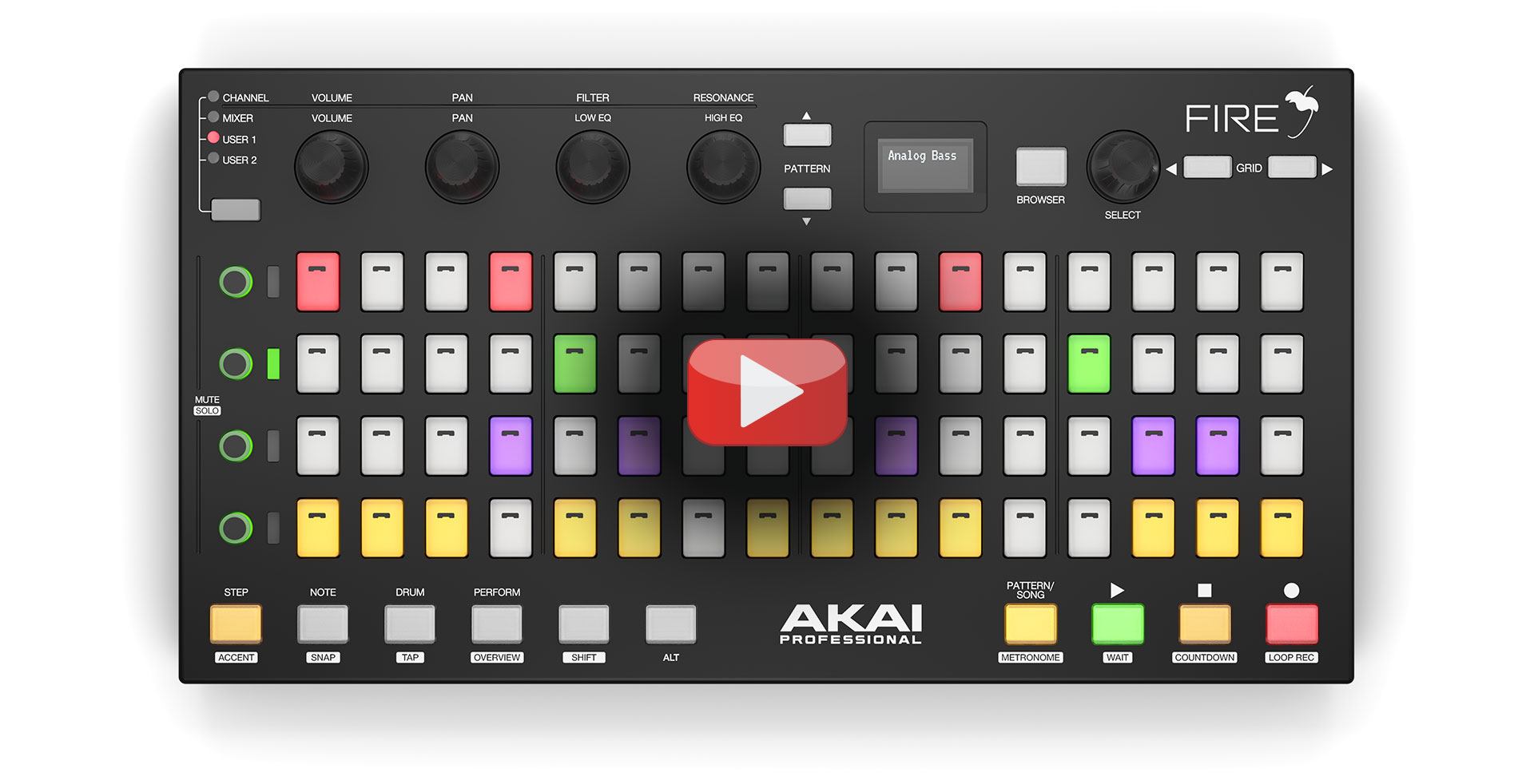 Akai Fire - Controladora Midi USB para Fruity Loops - World Music