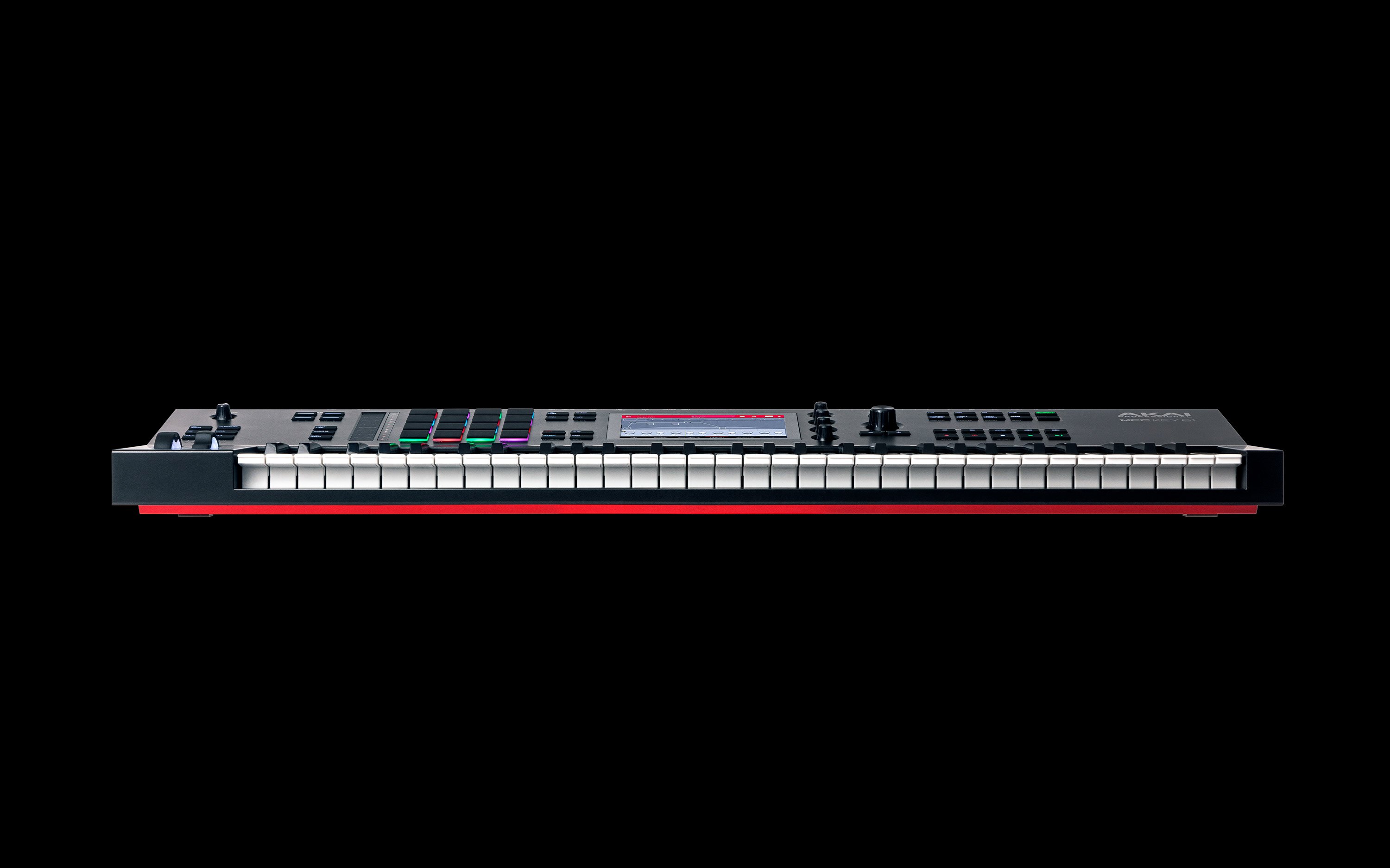 Side-front view of MPK Key 61