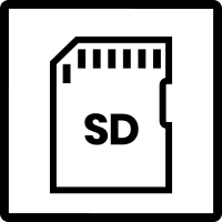 Full-size SD card slot